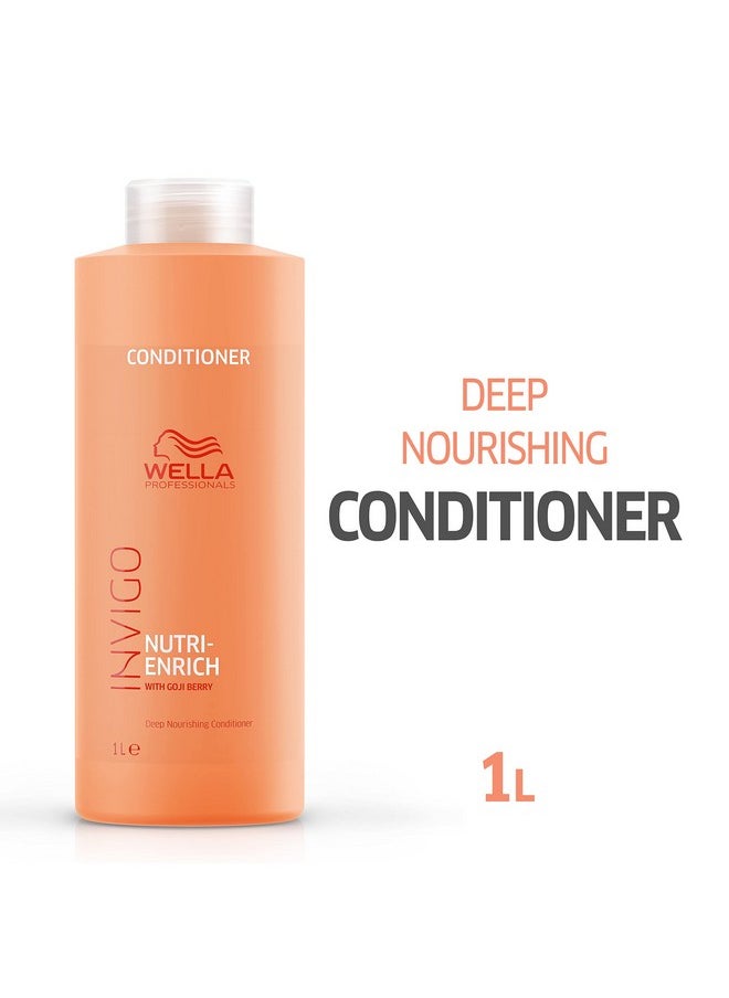 Wella Professionals Invigo Nutri-Enrich Conditioner| Deep Nourishing & Moisturizing Conditioner| For Dry & Damaged Hair| 33.8 Fl Oz