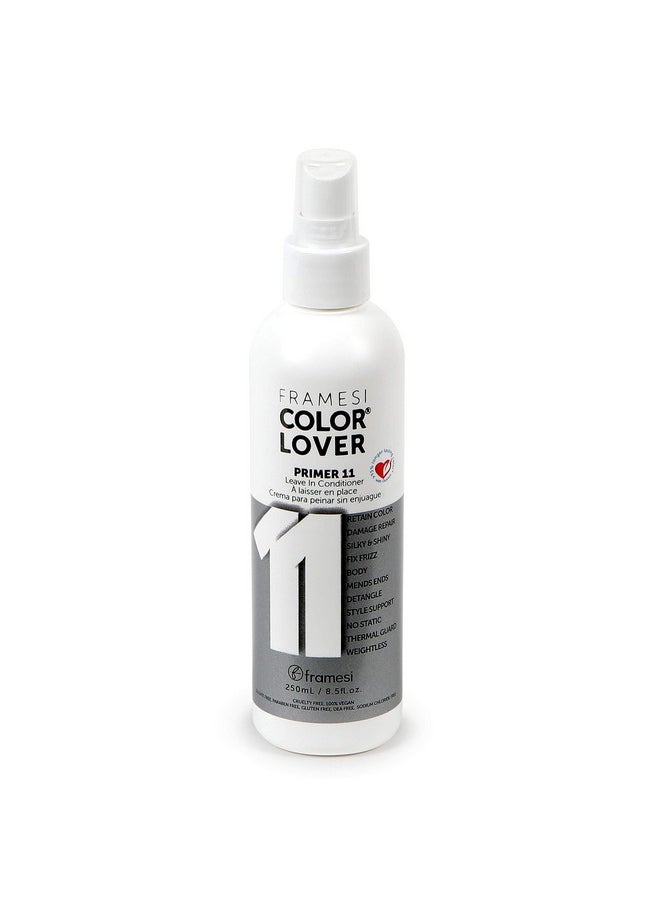 Framesi Color Lover Primer 11 Leave In Conditioner, 8.5 fl oz, Heat Protectant Spray for Hair, Color Treated Hair