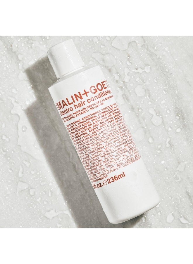 MALIN+GOETZ cilantro conditioner ‚Äîresidue-free, lightweight scalp treatment. conditions, detangles, balances pH, intensely hydrates. tames frizz for all hair types. vegan & cruelty-free, 8 Fl oz