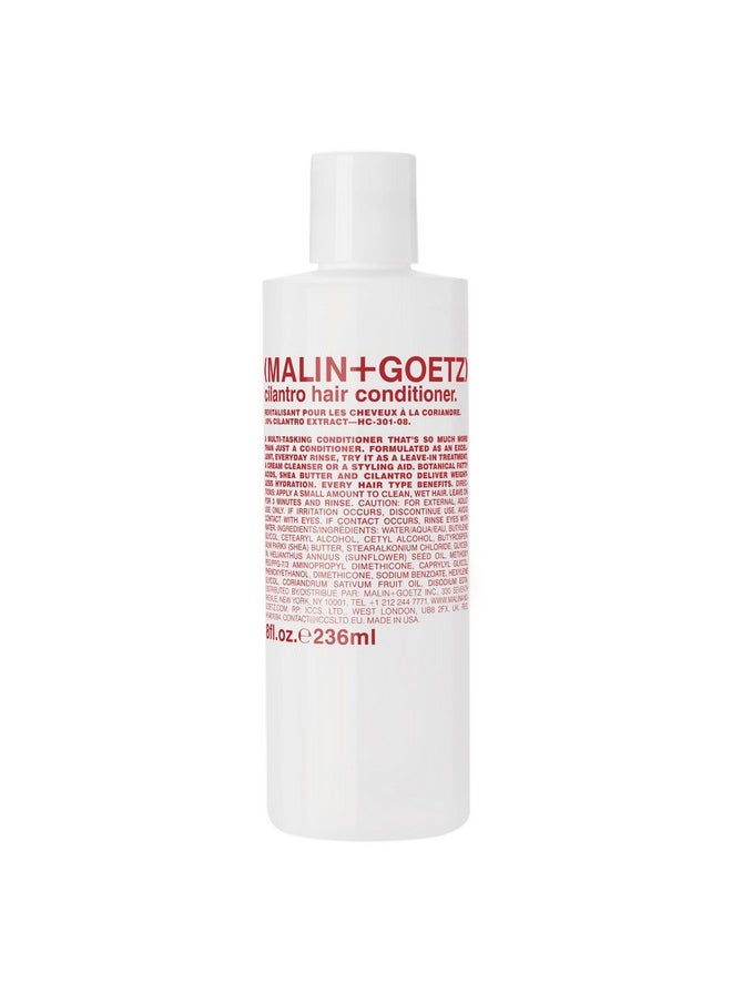MALIN+GOETZ cilantro conditioner ‚Äîresidue-free, lightweight scalp treatment. conditions, detangles, balances pH, intensely hydrates. tames frizz for all hair types. vegan & cruelty-free, 8 Fl oz