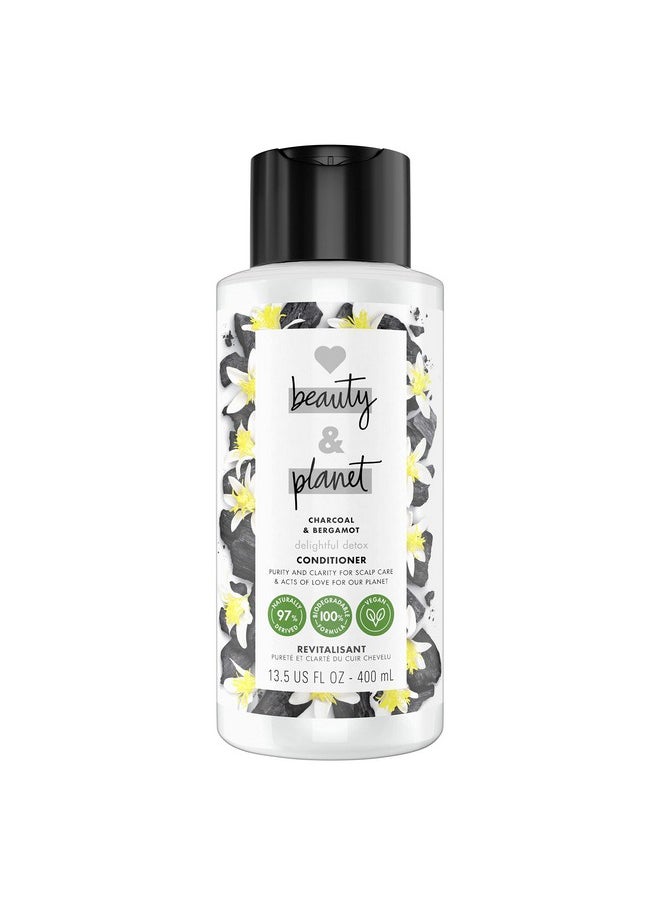 Love Beauty And Planet Cleansing Conditioner Delightful Detox for Cleansed Hair Charcoal & Bergamot Vegan, Paraben-free, Silicone-free, Cruelty-free Clarifying Conditioner 13.5 oz