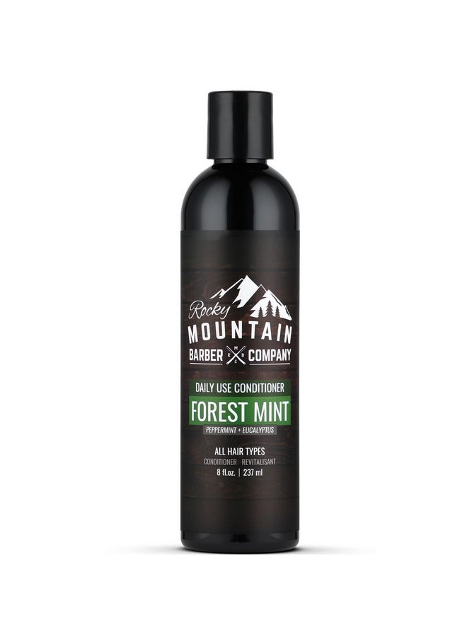 Rocky Mountain Barber Company Men's Conditioner - Tea Tree Oil, Peppermint & Eucalyptus for All Hair Types - 8oz