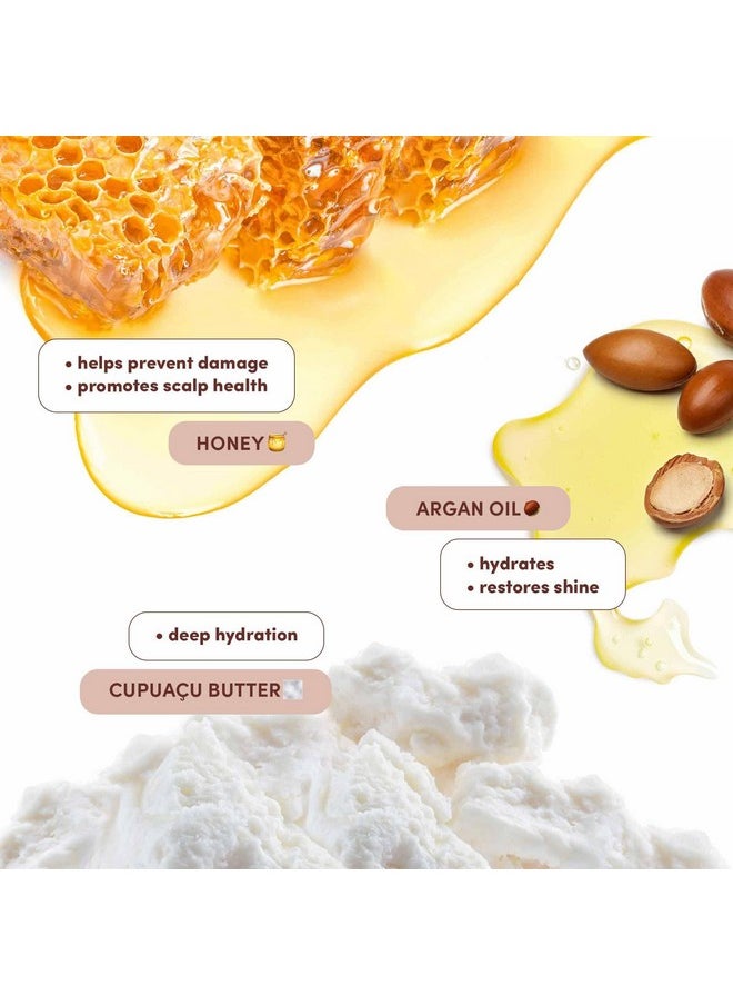 Mizani Moisture Fusion Intense Moisturizing Mask | Restores Hydration in Curls & Coils | Deep Conditioning Hair Mask For Dry Hair | Moisturizes Without Buildup | With Argan Oil and Honey |16.9 Fl Oz