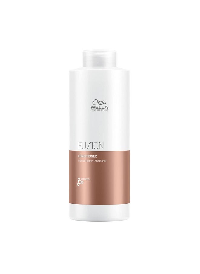 Wella Professionals Fusion Intense Repair Conditioner | For Damaged Hair| Hair Repair| Anti-Hair Breakage| 33.8 Fl Oz