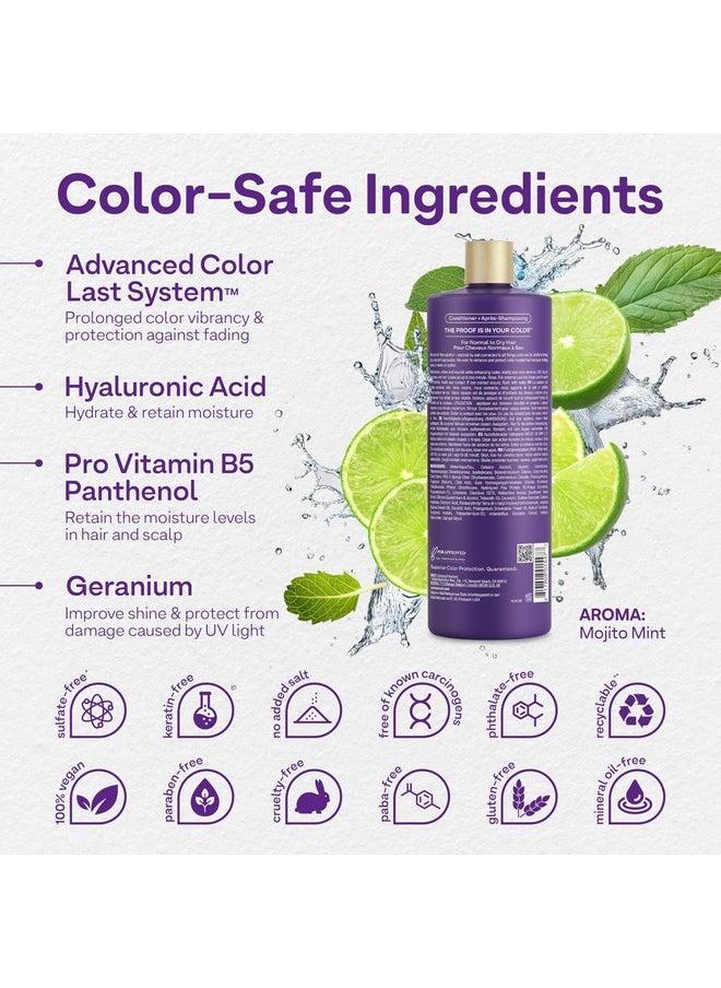 Colorproof Moisture Hair Conditioner 32FL. Oz. Nourishing and Moisturizing Conditioner, Mojito Mint Scent