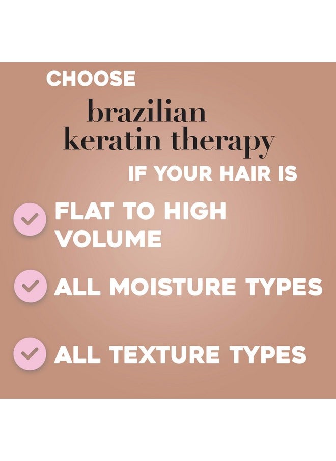 Ever Straightening + Brazilian Keratin Therapy Hair-Smoothing Conditioner with Coconut Oil, Cocoa Butter & Avocado Oil, Paraben-Free, Sulfate-Free Surfactants