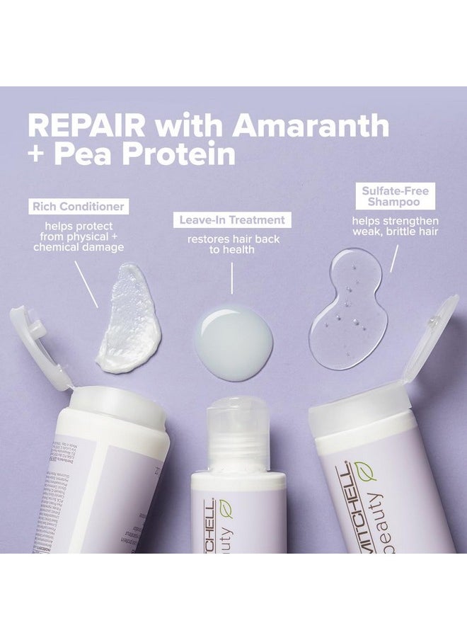 Paul Mitchell Clean Beauty Repair Leave-In Treatment, Leave-In Conditioner, Restores Strands, For Damaged, Brittle Hair, 5.1 fl. oz.