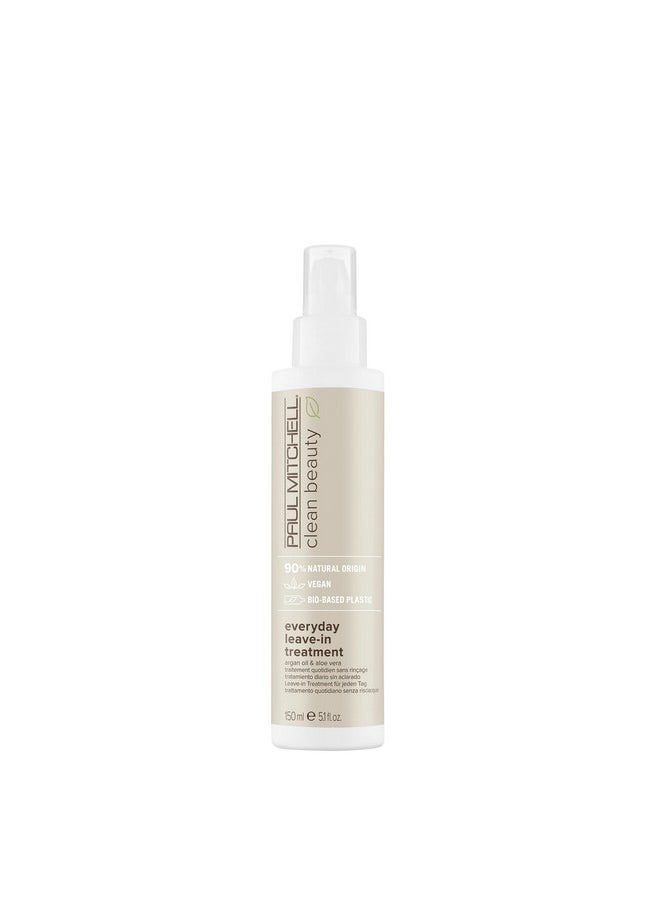 Paul Mitchell Clean Beauty Everyday Leave-In Treatment, Leave-In Conditioner, Delivers Hydration, For All Hair Types, 5.1 fl. oz