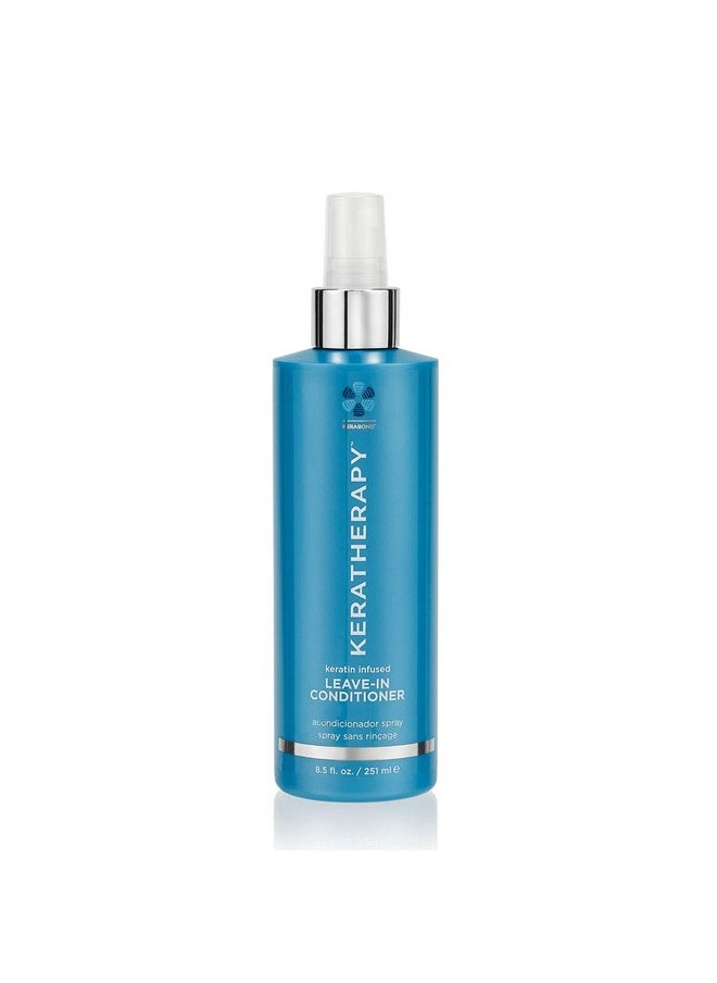 Keratherapy Keratin Infused Moisture Leave In Conditioner Spray, 8.5 fl. oz., 251 ml - Hydrating Leave in Conditioner Spray with Jojoba Oil, Panthenol, Arginine Amino Acid & Wheat Oil for Damaged Hair