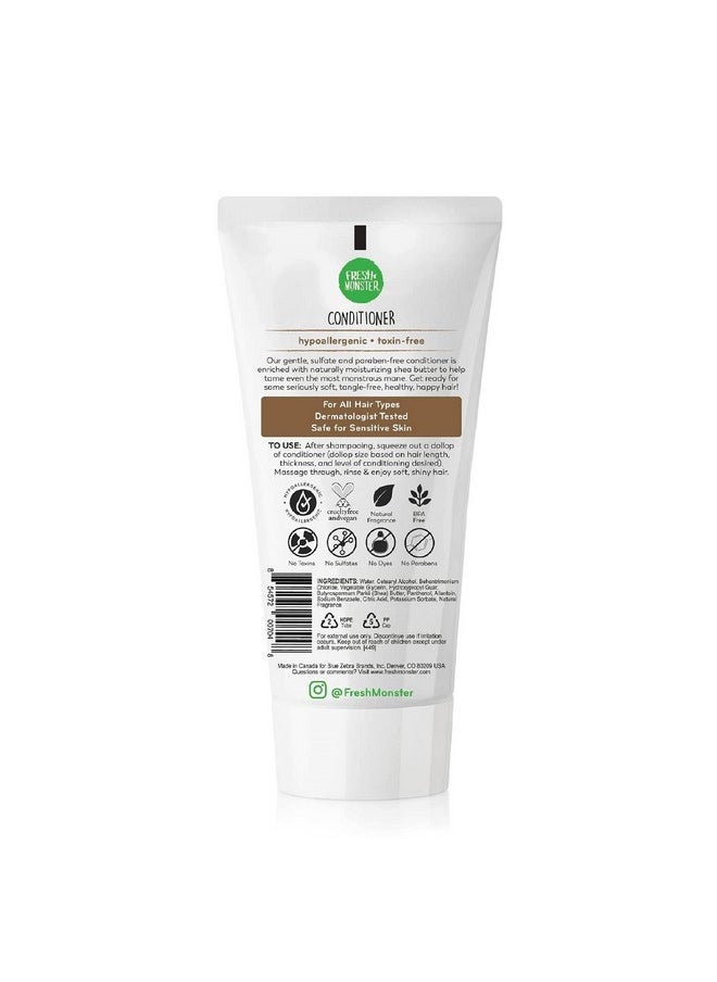 Fresh Monster Kids Hair Conditioner, Toxin-Free, Hypoallergenic & Natural, Hair Conditioner for Kids, Coconut (6oz)