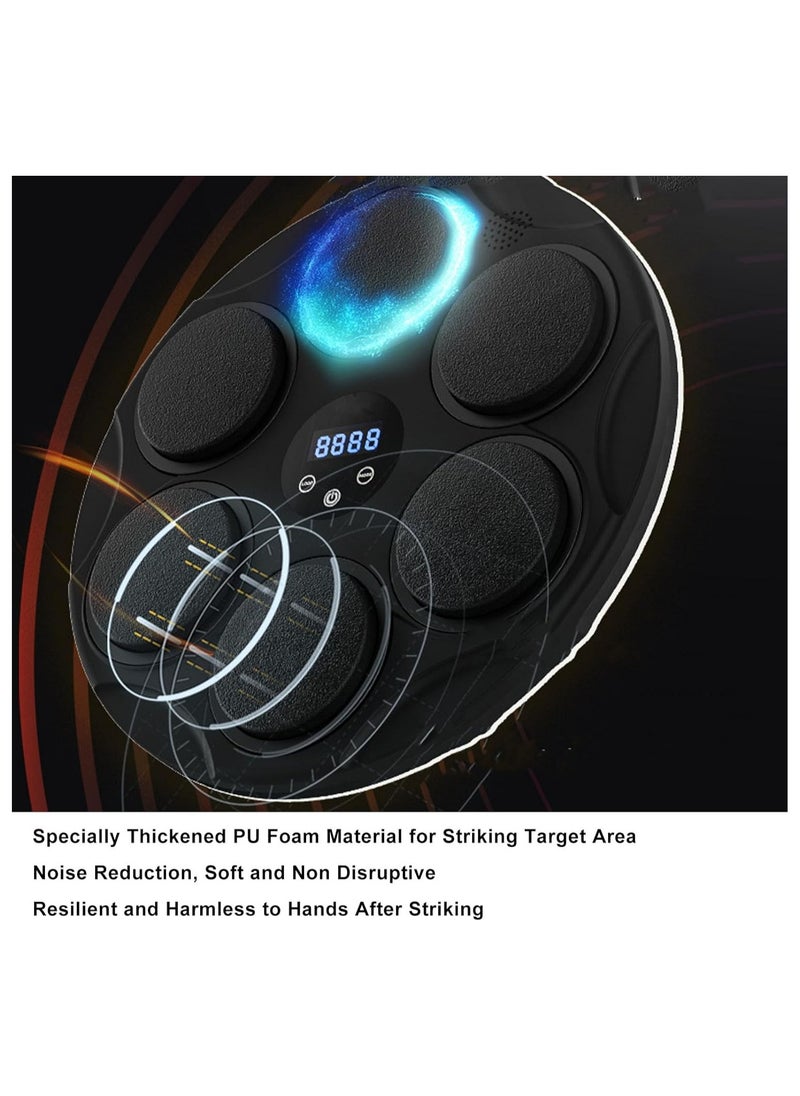 Smart Music Boxing Machine – Interactive Punching Pad with 9 Light Modes, Sound Reduction, Music Sync, 9999 Strike Capacity, 200KG Weight Support for Indoor Fitness Training