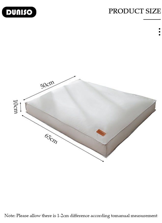 Homes for Pets Dog Bed ,Dog Beds with Removable Washable Cover Anti-Slip Bottom Pet Sleeping Mattress for Small Medium Large Dogs, Waterproof Comfortable Kennel Pad for Dogs & Cats,Light Grey