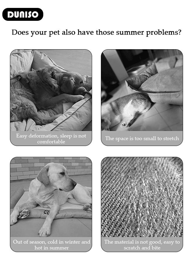 Homes for Pets Dog Bed ,Dog Beds with Removable Washable Cover Anti-Slip Bottom Pet Sleeping Mattress for Small Medium Large Dogs, Waterproof Comfortable Kennel Pad for Dogs & Cats,Light Grey