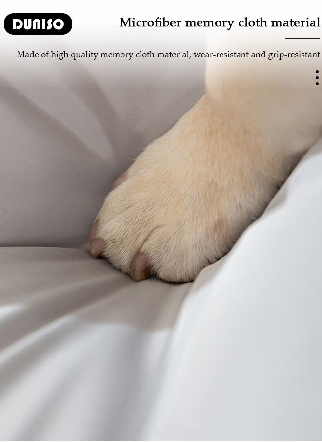 Homes for Pets Dog Bed ,Dog Beds with Removable Washable Cover Anti-Slip Bottom Pet Sleeping Mattress for Small Medium Large Dogs, Waterproof Comfortable Kennel Pad for Dogs & Cats,Light Grey