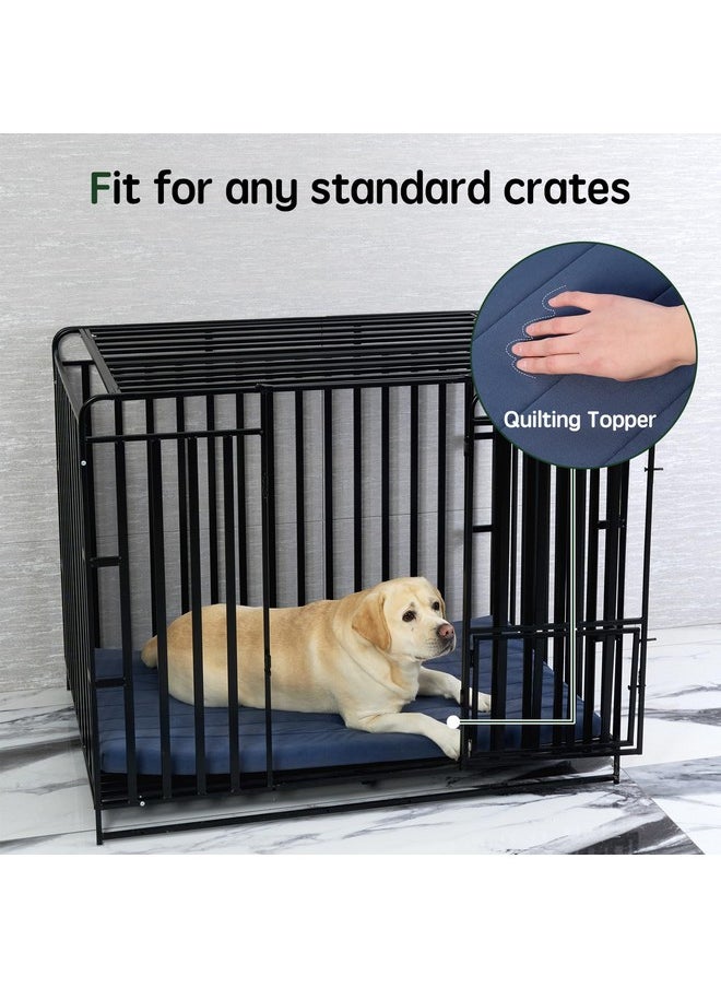 BALANCE Dog Crate Bed, Orthopedic Dog Bed Pad with Waterproof Liner, Washable Crate Foam Pet Mat for Large, Medium, Puppy Dogs Breeds, Periscope, 36