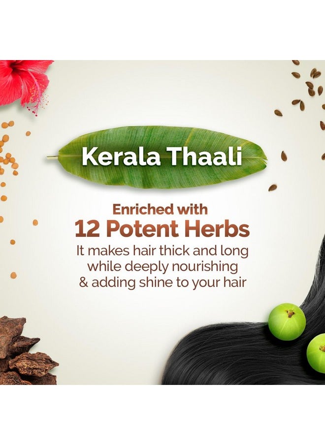 Mamaearth Kerala Thaali Hair Oil with Hibiscus, Bhringraj, Methi Dana & Amla for Thick & Long Hair - 150 ml | Stimulates Hair Growth | Nourishing Thali | 100% Natural Herbs | 12 Potent Herbs