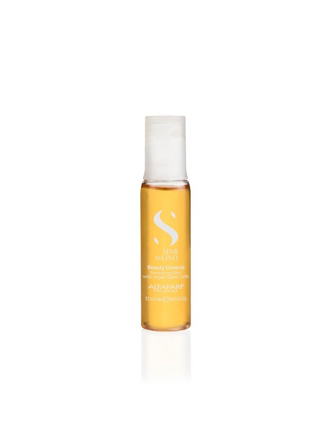 Alfaparf Milano Semi di Lino Sublime Cellula Madre Beauty Genesis Vials - Argan Ampoules for Radiant and Healthy Hair - Protects Color - Adds Shine (12 Vials / 0.44 fl. oz. each)
