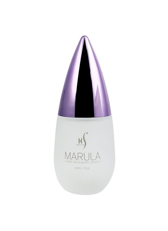 HerStyler Marula Oil Hair Serum - Anti Frizz Hair Serum for Frizzy and Damaged Hair - Marula Serum for Straightening - Hair Shine Serum - 2 Fl. Oz.