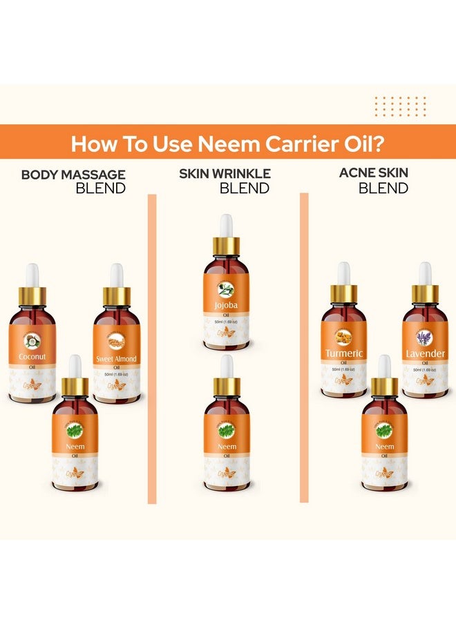 Crysalis Neem (Azadirachta Indica) Oil |100% Pure & Natural Undiluted Carrier Oil Organic Standard| For Moisturizing The Skin & Hair Care | Aromatherapy Oil | 15ML With Dropper