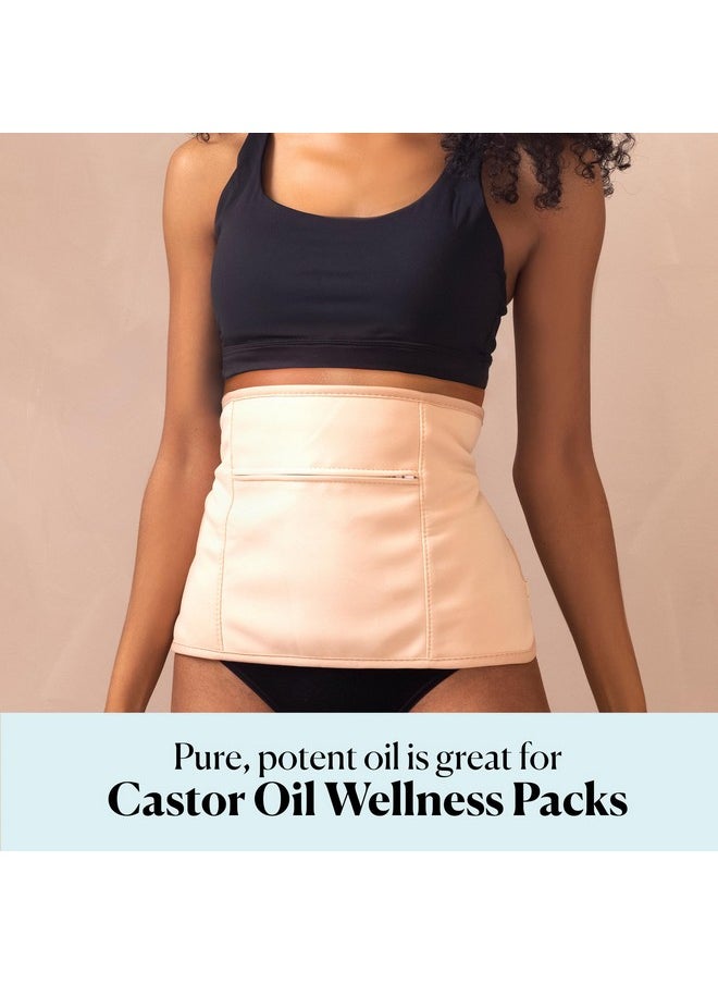 Sky Organics Organic Castor Oil, 100% Pure, Hexane Free, Cold-Pressed to Support Stronger, Fuller-Looking Hair, Eyelashes & Eyebrows,Good for Castor Packs, Navel Oiling, Carrier Oil Use, 16 fl oz