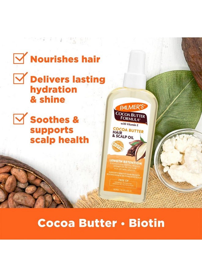 Palmer's Cocoa Butter & Biotin Length Retention Hair and Scalp Oil, 5.1 Ounce