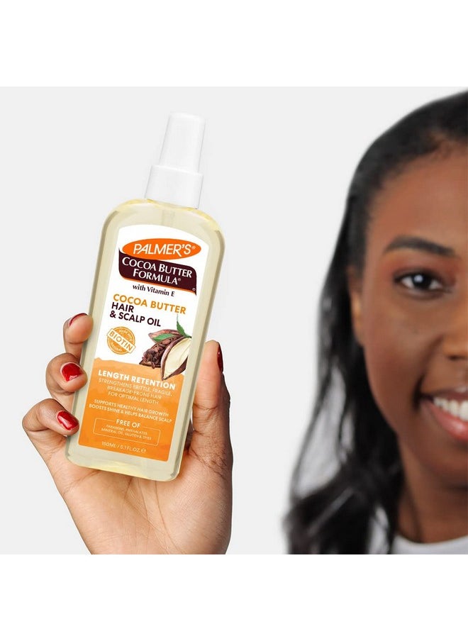 Palmer's Cocoa Butter & Biotin Length Retention Hair and Scalp Oil, 5.1 Ounce