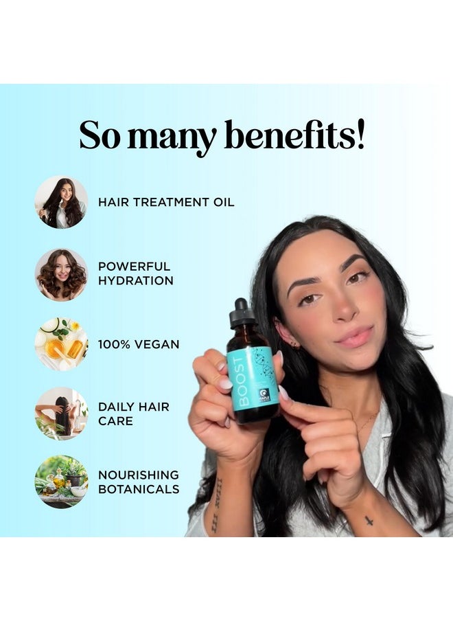 Hair Oil for Damaged Hair and Hair Growth - Thickening Rosemary Hair Growth Oil for Women and Men for Frizzy Thin and Weak Hair - Vegan Scalp Oil Hair Growth Formula with Jamaican Black Castor Oil