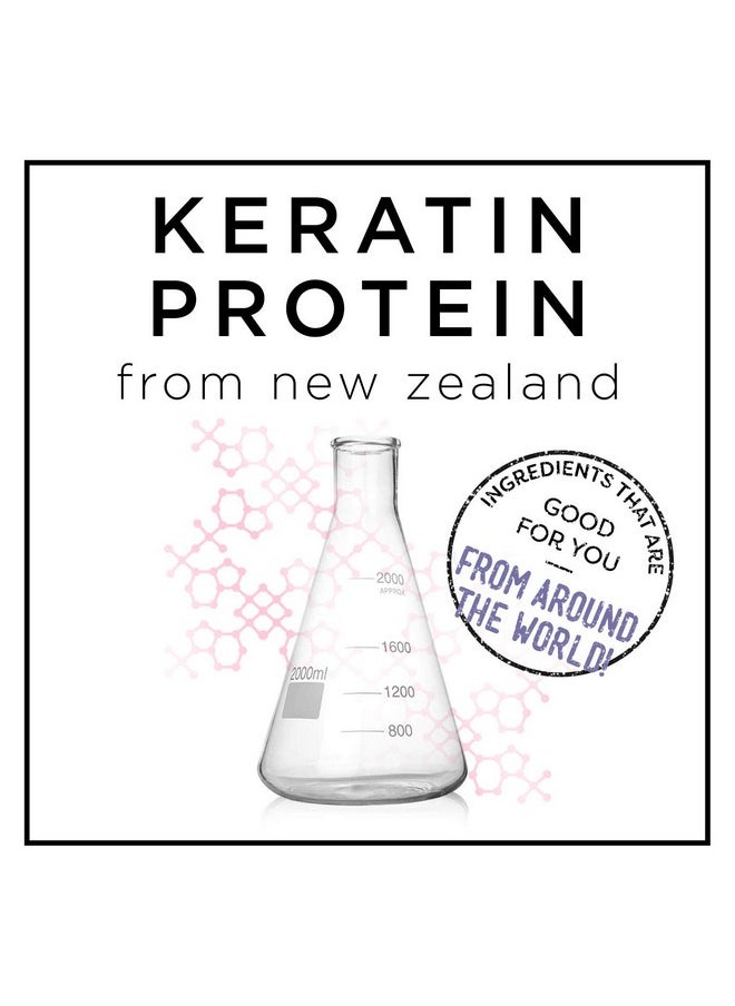 HASK KERATIN PROTEIN Smoothing Hair Oil Vials for Shine, Frizz Control and All Hair Types - Color Safe, Gluten-Free, Sulfate-Free - 2 Vials