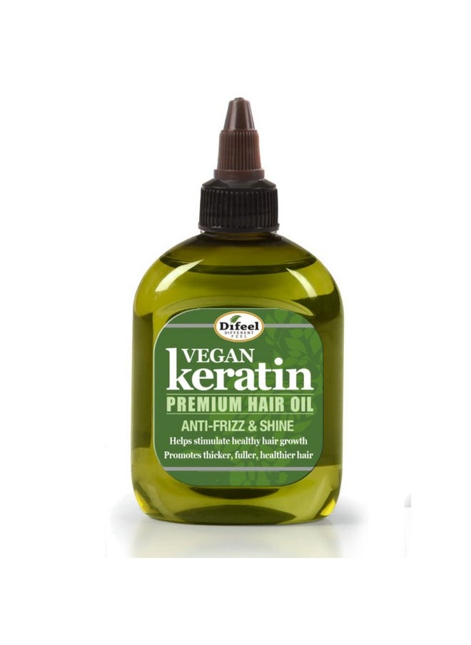 Difeel Vegan Keratin Premium Hair Oil - Anti Frizz & Shine 7.1 oz.