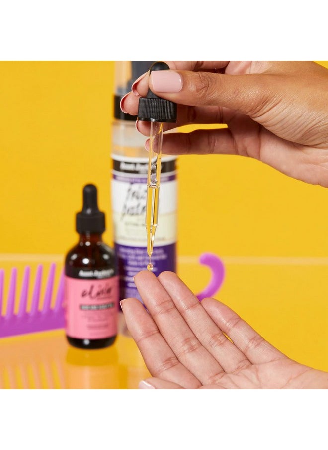 Aunt Jackie's Elixir Essentials Hair & Scalp Oil, Collagen, Tea Tree Oil & Eucalyptus, Thickens & Supports Hair Growth, 2 oz