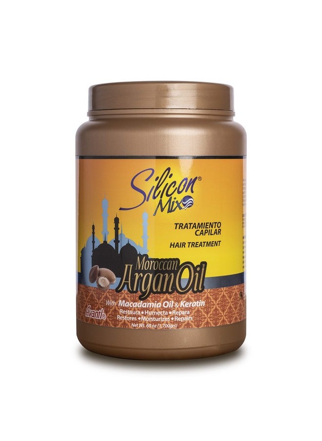 Silicon Mix Morrocan Argan Oil Hair Treatment | 60 Oz | With Macadamia Oil & Keratin