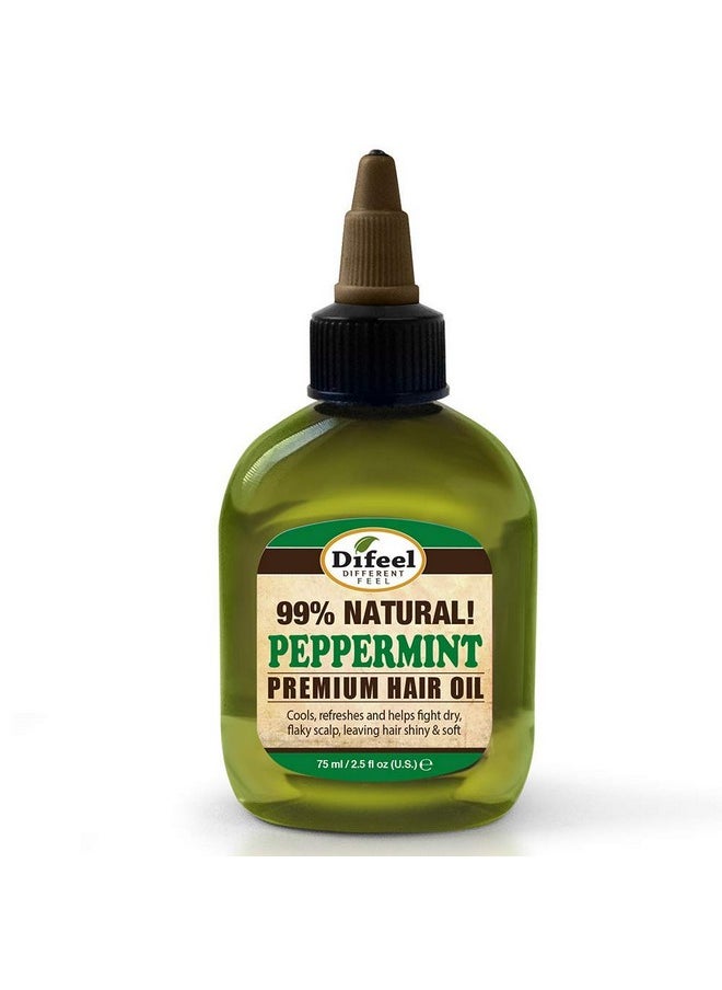 Difeel Premium Natural Hair Oil - Peppermint Oil 2.5 ounce
