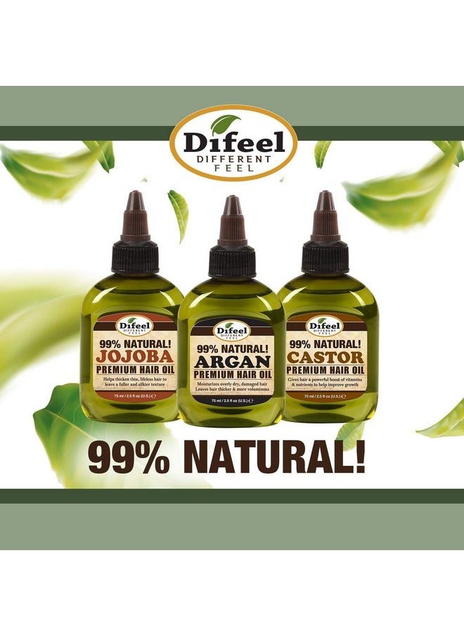Difeel Premium Natural Hair Oil - Peppermint Oil 2.5 ounce
