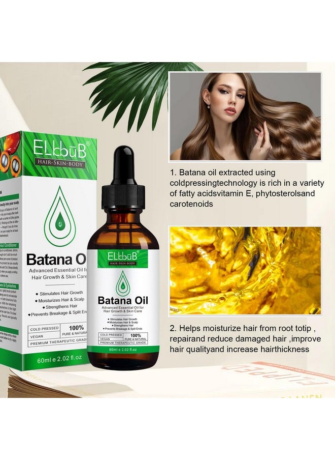 ELBBUB Premium Batana Oil for Hair Growth - Pure Honduran Batana Oil for Enhanced Hair and Skin Vitality, Suitable for All Hair Types