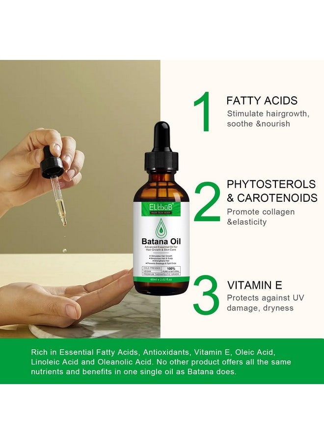 ELBBUB Premium Batana Oil for Hair Growth - Pure Honduran Batana Oil for Enhanced Hair and Skin Vitality, Suitable for All Hair Types