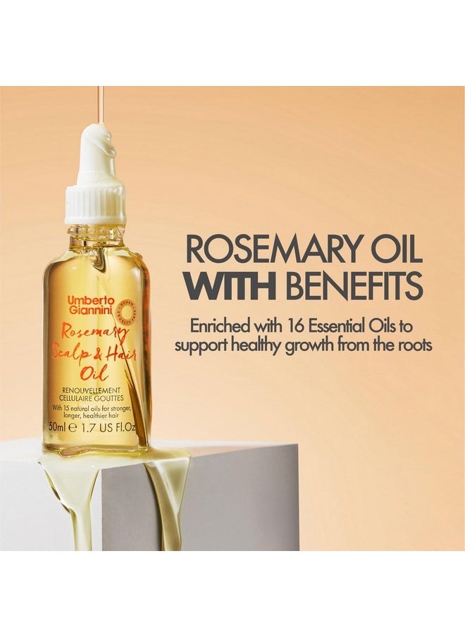 Umberto Giannini Rosemary Oil Treatment for Scalp and Hair 1.69 fl Oz - Vegan & Cruelty Free