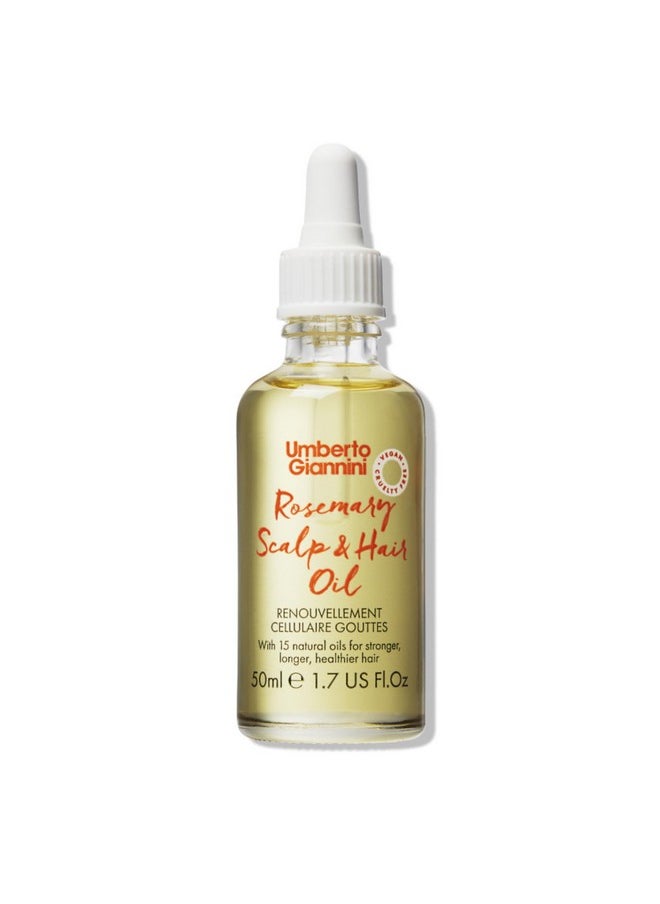 Umberto Giannini Rosemary Oil Treatment for Scalp and Hair 1.69 fl Oz - Vegan & Cruelty Free