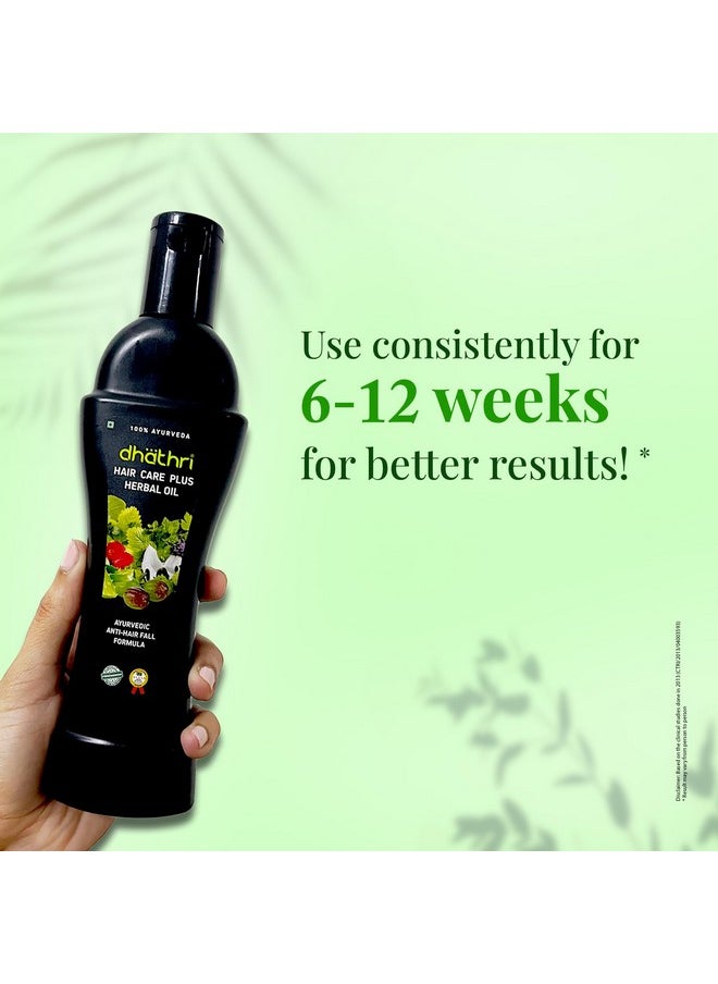 Dhathri Hair Care Plus Herbal Oil to Enhance Hair Growth & Control Hair Fall, Ayurvedic Hair Oil for Healthy Hair,100 ml Pack of 2