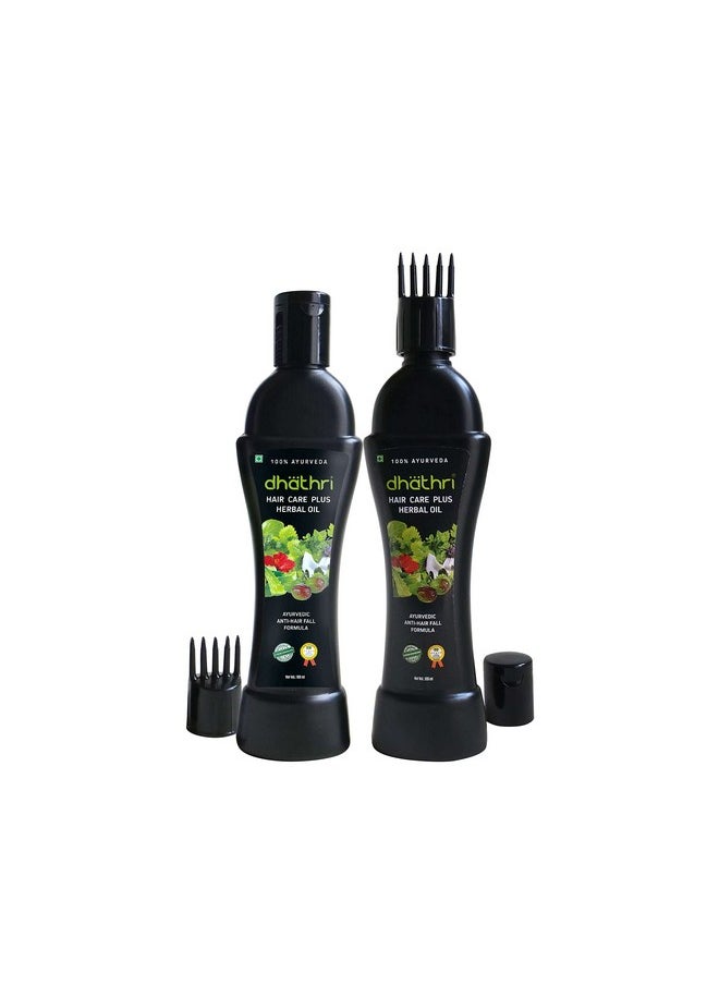 Dhathri Hair Care Plus Herbal Oil to Enhance Hair Growth & Control Hair Fall, Ayurvedic Hair Oil for Healthy Hair,100 ml Pack of 2