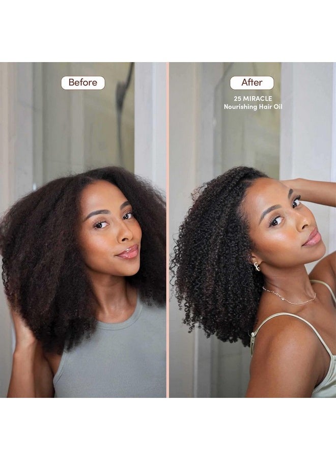 Mizani 25 Miracle Nourishing Hair Oil | Softens and Adds Shine| Lightweight, Nourishing Hair Oil | With Coconut Oil | For All Hair Types | 4.2 Fl. Oz.
