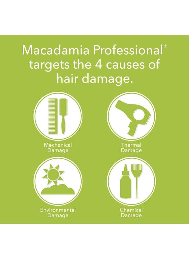 Macadamia Professional Hair Care Sulfate & Paraben Free Natural Organic Cruelty-Free Vegan Hair Products Nourishing Hair Repair Oil Treatment, 4.2oz, Clear