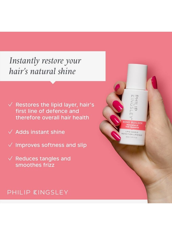 PHILIP KINGSLEY Bond Builder Lipid Shield Restorative Hair Oil Blend Treatment for Dry, Damaged Hair Nourishing Moisturizer, Lightweight, Replenishes, Protects Against Dryness and Damage, 30 ml