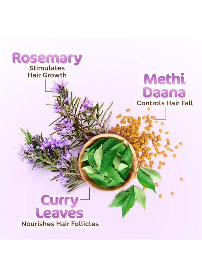 Mamaearth Rosemary Hair Growth Oil with Rosemary & Methi Dana for Promoting Hair Growth - 150 ml | Controls Hair Fall | Strengthens Hair