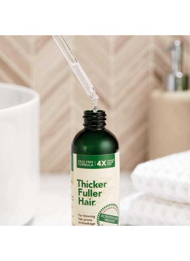 Thicker Fuller Hair Root Boosting Leave-In Treatment - Leave In Hair Treatment - Natural Volume Builder - Moisturizing Scalp Treatment - 4 oz