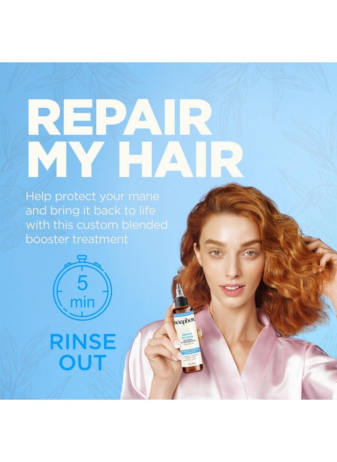Soapbox Repairing Hair Treatment with Vitamin E, B5, Banana Extract, Flaxseed & Amino Acids - 5oz, Vegan, Paraben & Cruelty-Free Hair Booster