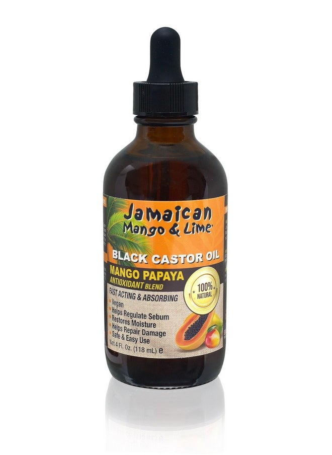 Jamaican Mango & Lime Black Castor Oil (Mango Papaya) 4oz