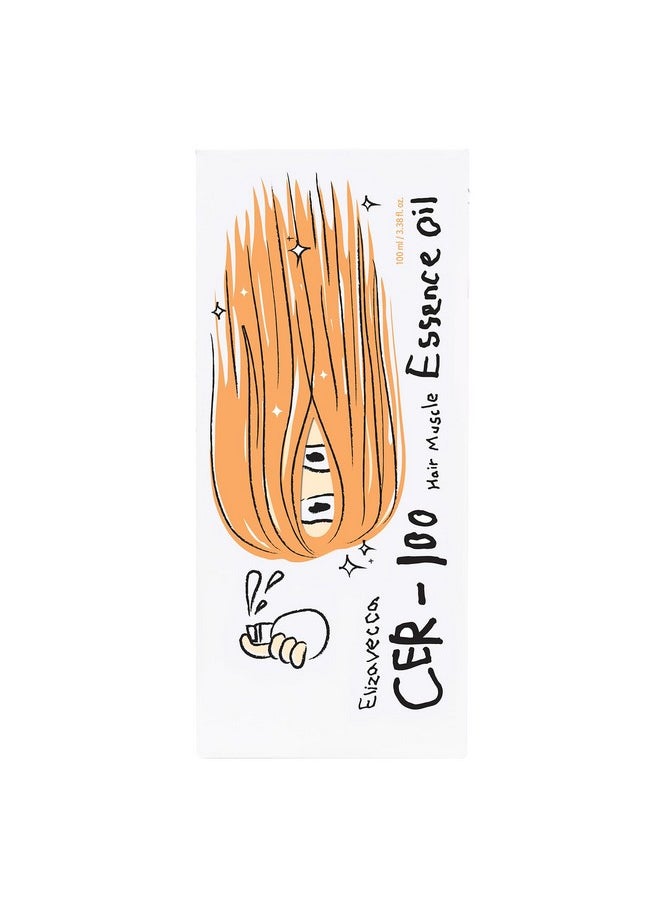 Elizavecca CER-100 Hair Essence Oil - Leave-In Treatment for Dry Hair Growth - 100ml K-Beauty