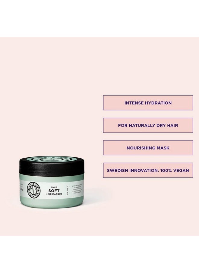 Maria Nila True Soft, Hair Mask 8.5 Fl Oz, For Dry Hair, Argan Oil Remoisturises & Reduces Frizz, 100% Vegan & Sulfate/Paraben free
