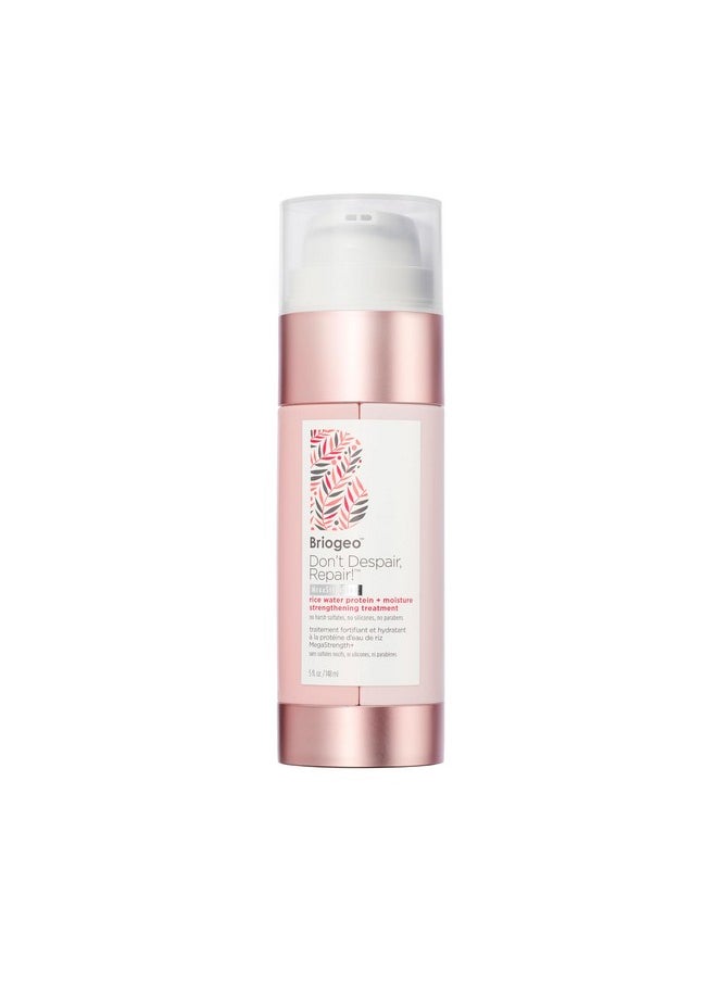 Briogeo Don't Despair, Repair! Megastrength+ Rice Water Protein Treatment, Moisture Strengthening Hair Treatment, Dry and Damaged Hair, Vegan, Cruelty-Free, 5 fl oz
