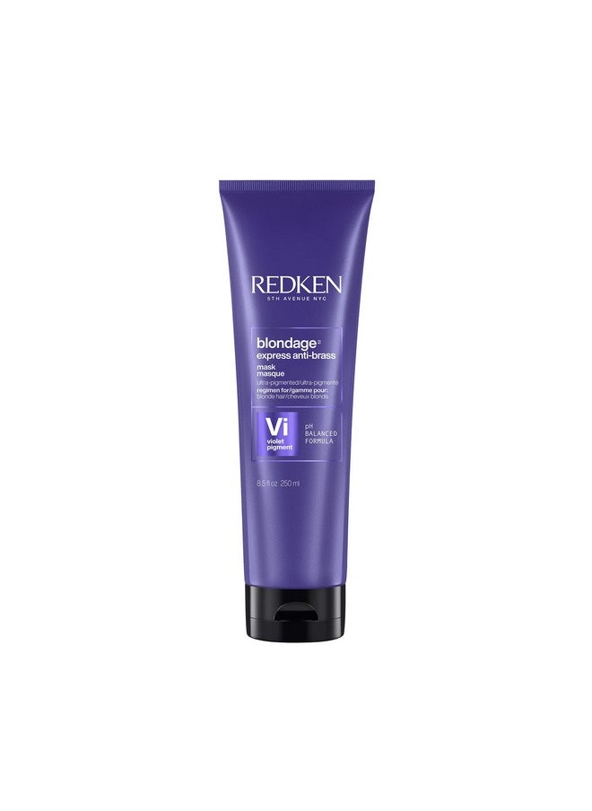 Redken Color Extend Blondage Express Anti-Brass Mask For Blonde & Highlighted Hair | Ultra-Pigmented Purple Hair Toner